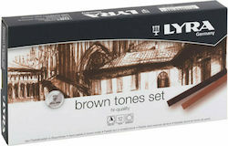 Lyra Brown Tones Καφέ 12τμχ
