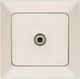 Eurolamp TV-Buchse in Beige Farbe 152-16111