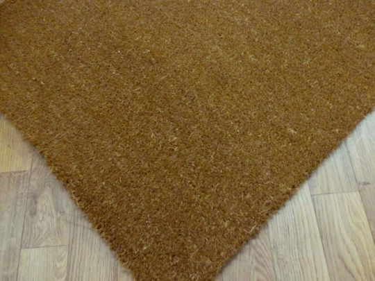 Eurofil Fußmatte Teppich mit rutschfester Unterlage Coir Pvc Braun pro Meter Dicke 30mm