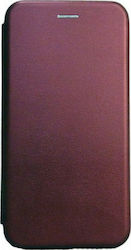 Forcell Synthetic Leather Book Burgundy (Redmi 9)