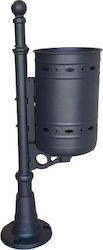 Material Systems Μεταλλικός Κάδος Απορριμμάτων 35lt Γκρι