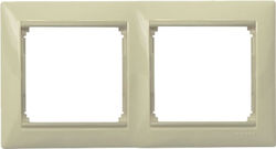 Legrand Valena Switch Frame 2 Positions Horizontal Installation in Beige Color 774352