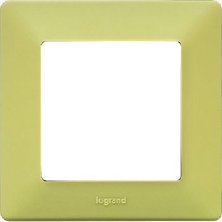 Legrand Valena Life Рамка на ключ 1 Място Вертикално монтиране в Зелен Цвят 754081