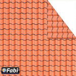 Fabi Cardboard Double Sided Red Στέγη 300gr 50x70cm