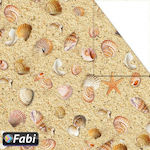 Fabi Cardboard Double Sided Brown Κοχύλια 50x70cm