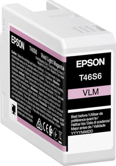 Epson T46S6 Ultrachrome Pro 10 Original InkJet Printer Ink Light Magenta (C13T46S600)