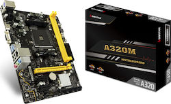 Biostar A320MH Ver. 6.x Mainboard Micro ATX mit AMD AM4 Sockel