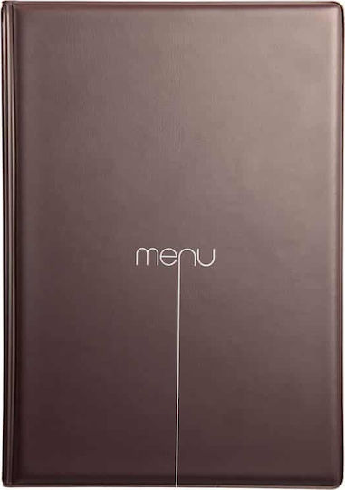 DAG Style Menü-Halter aus PVC in Braun Farbe 21x14.8 cm A5