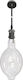 Adeleq Pendant Light Black with Socket E27 16x33cm