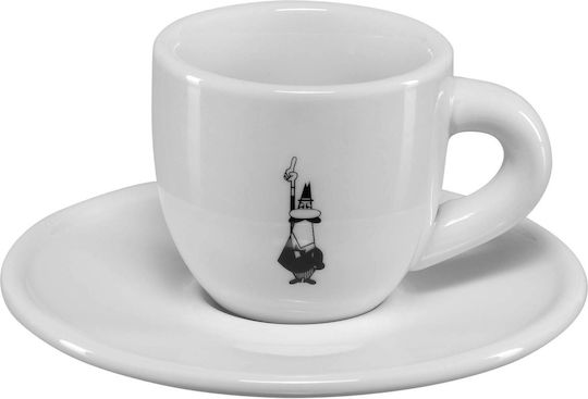 Bialetti Moka Cup Omino Φλιτζάνι Espresso από Πορσελάνη Λευκό