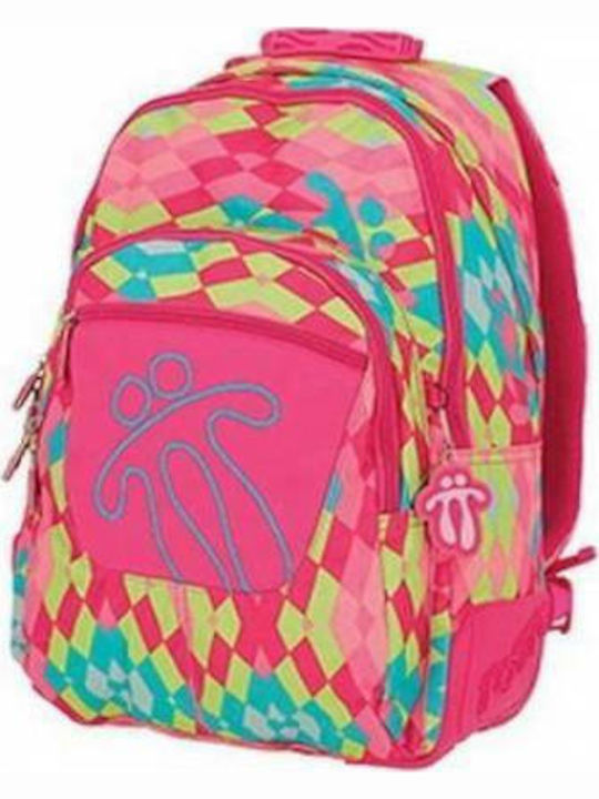 Totto Morral Crayola School Bag Backpack Junior High-High School in Pink color