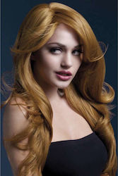 Fever Nicole Wig Soft Wave with Side Parting, 26inch/66cm Auburn