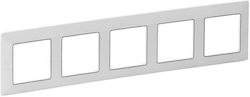 Legrand Valena Life Schalterrahmen 5-fach Verti...