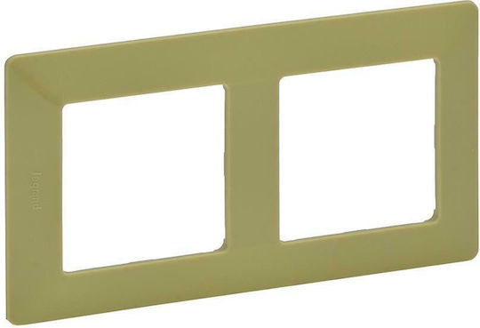 Legrand Valena Life Switch Frame 2 Positions Vertical Installation in Green Color 754082