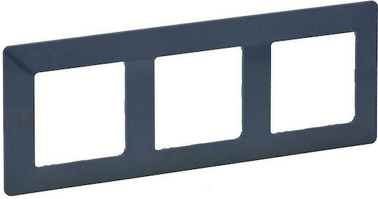 Legrand Valena Life Switch Frame 3 Positions Vertical and Horizontal Installation in Blue Color 754093