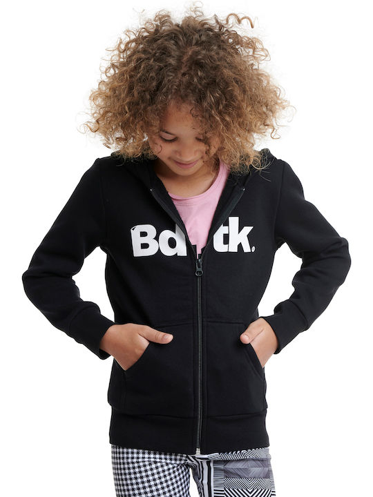 BodyTalk Αθλητική Παιδική Ζακέτα Φούτερ με Κουκούλα Μαύρη 1202-701022