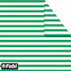 Fabi Cardboard Striped Double Sided Green 50x70cm