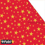 Fabi Cardboard Double Sided Red Αστέρια 50x70cm