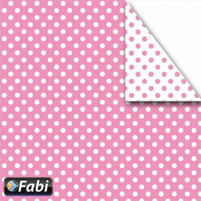 Fabi Хартия Polka Dot Двустранен Розов 50x70см.