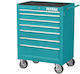 Total Wheeled Metallic Tool Carrier with 7 Drawers W68xD45.8xH94.5cm