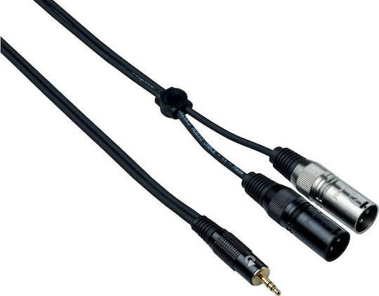 Bespeco XLR male to 3.5mm male 5m Cable (EAYMS2MX500)