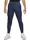 Sweatpants with Elastic Navy Blue