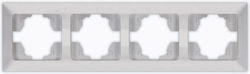 Eurolamp Schalterrahmen 4-fach Horizontale Mont...