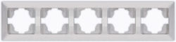Eurolamp Schalterrahmen 5-fach Horizontale Mont...