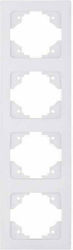 Eurolamp Switch Frame 4 Positions Vertical Installation in White Color 152-12027