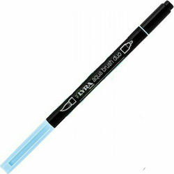 Lyra Aqua Brush Duo Μαρκαδόρος Σχεδίου Μπλε 4mm