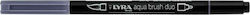 Lyra Aqua Brush Duo Μαρκαδόρος Σχεδίου Γκρι 4mm