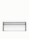 Brabantia Fall Front Bread Bin Bread Box with Lid Metallic Silver 46.5x25x18.7cm