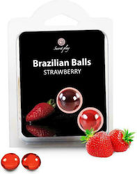 Secretplay Brazilian Balls with Scent Strawberry 2pcs