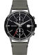 s.Oliver Men's Watch 44mm Battery with Gray Leather Strap