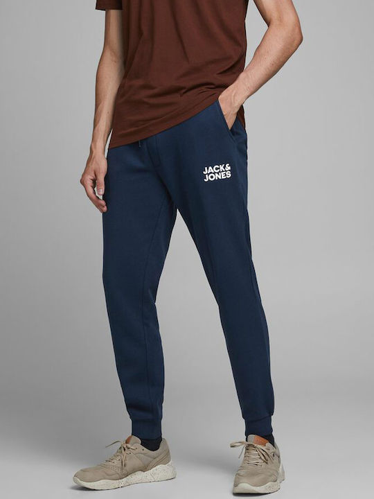Jack & Jones Παντελόνι Φόρμας με Λάστιχο Navy Μπλε