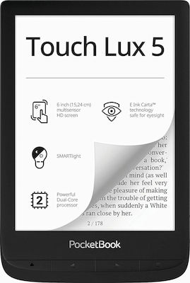 Pocketbook Touch Lux 5 με Οθόνη Αφής 6" (8GB) Μαύρο