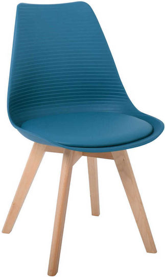 Martin Stripe Столички За кухня от полипропилен Петрол 4бр 49x56x82бр