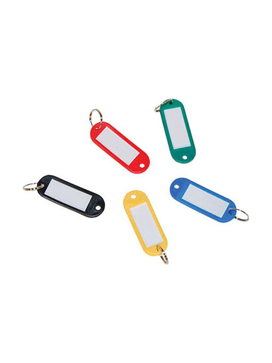 Keyring Keychain Plastic 50pcs (In Various Colors)