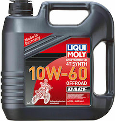 Liqui Moly Motorbike 4T Synth Synthetic Motorcycle Oil for Four-Stroke Engines 10W-60 4lt