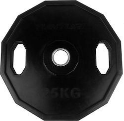 Tunturi Set Discuri De Tip Olimpic Cauciucate 1 x 25kg Φ50mm cu Mânere