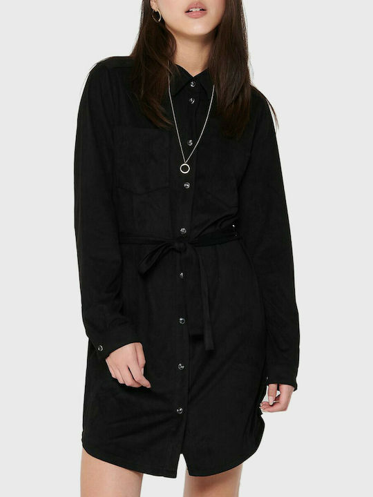 Only Mini Shirt Dress Dress Black