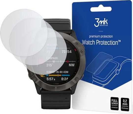 3MK Flexible 7H Gehärtetes Glas für das Garmin Fenix 6X/6X Pro 3Stück