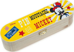 Christening Favor with Pencil Case Mickey Carnival made of Wood