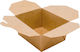 Disposable Food Paper Box Kraft 11.4x9x6.5cm 50pcs