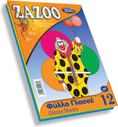 Skag Χαρτί Γλασέ Zazoo No12 Φύλλα A4 σε Μπλοκ 12 Φύλλων