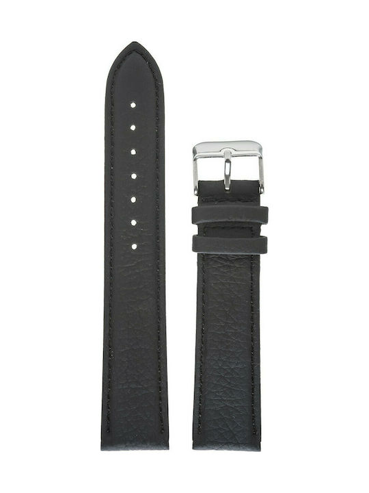 Tzevelion Leather Strap Black 20mm