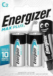 Energizer Max Plus Αλκαλικές Μπαταρίες C 1.5V 2τμχ