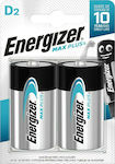 Energizer Max Plus Αλκαλικές Μπαταρίες D 1.5V 2τμχ