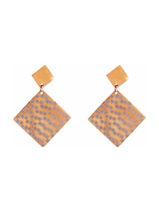 Earrings Squares - Earrings ROSE GOLD