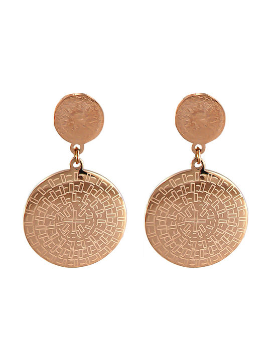 Earrings Discs - Earrings - ATC ROSE GOLD GOLD